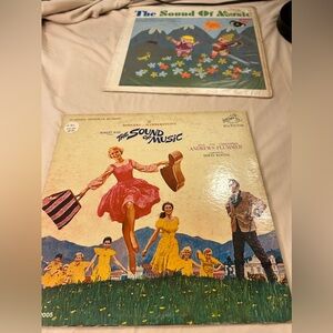 The Sound Of Music - VINYL RECORD LP Original And Child Verse Lot Of 2